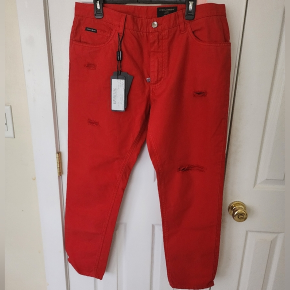 Dolce and Gabbana Ripped Jeans - Picture 2 of 7